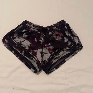 Patterned Lululemon Hotty Hot Drawstring Short
